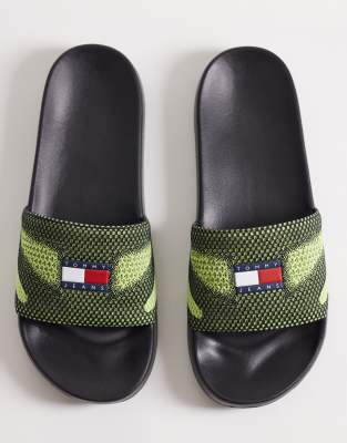 Tommy Jeans Slides With Logo In Multi