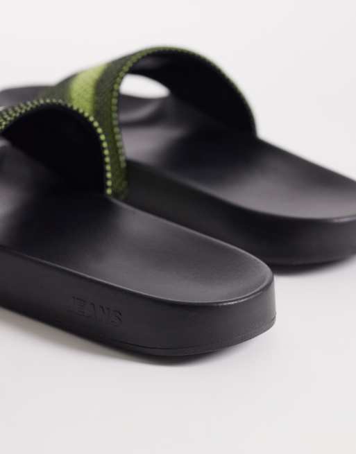 Tommy Jeans slides with logo in green, 3 of 4