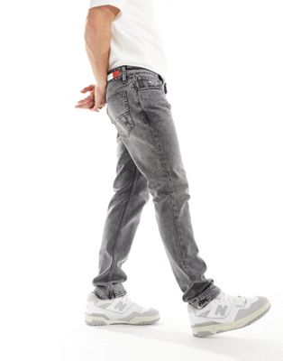Tommy Jeans Slim Faded Jeans in Dark Grey - ASOS Price Checker