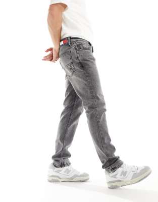 Tommy Jeans Slim Faded Jeans in Dark Grey - ASOS Price Checker