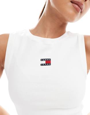 Tommy Jeans Slim Tank Top In White