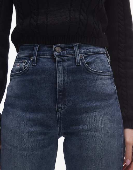 Tommy Jeans - Slyvia - Højtaljede jeans med svaj i sort vask, 5 af 5