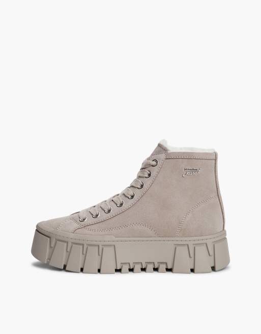 Tommy Jeans Sneaker aus Wildleder mit warmer Fütterung und Plateausohle in Dunkelgrau, 7 von 7