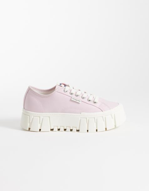 Tommy Jeans – Sneaker in Rosa mit Plateausohle - view 1