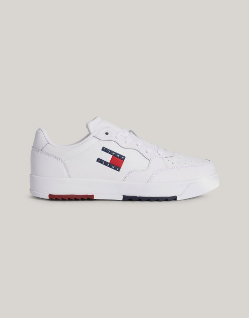 Tommy Jeans – Sneaker in Weiß mit dicker Sohle