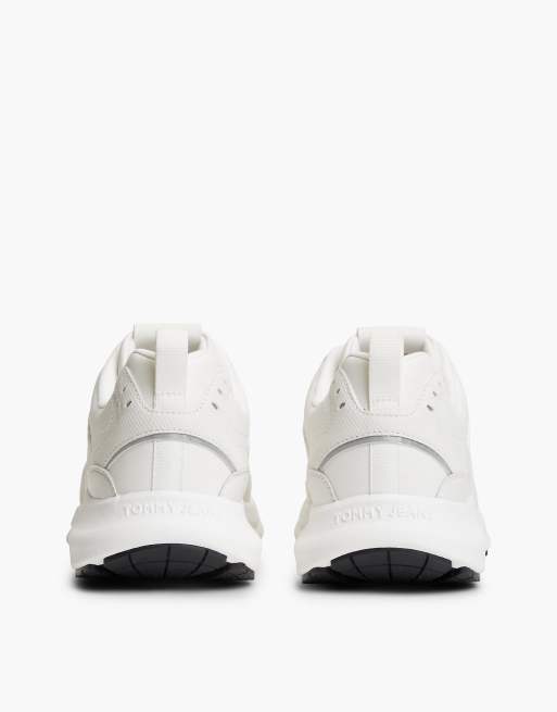 Tommy Jeans Sneaker mit Materialmix und grober Sohle in Weiß, 4 von 7