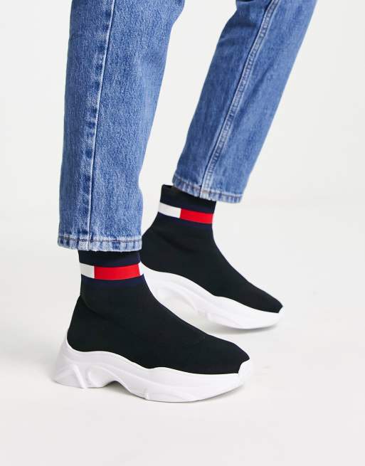 Tommy jeans on sale sock boots