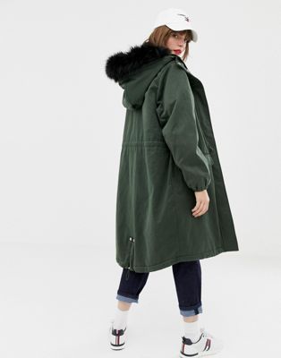 tommy jeans lined parka