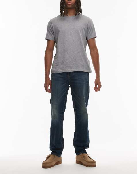 Tommy Jeans Sonny regular tapered jeans in dark grunge wash - view 1