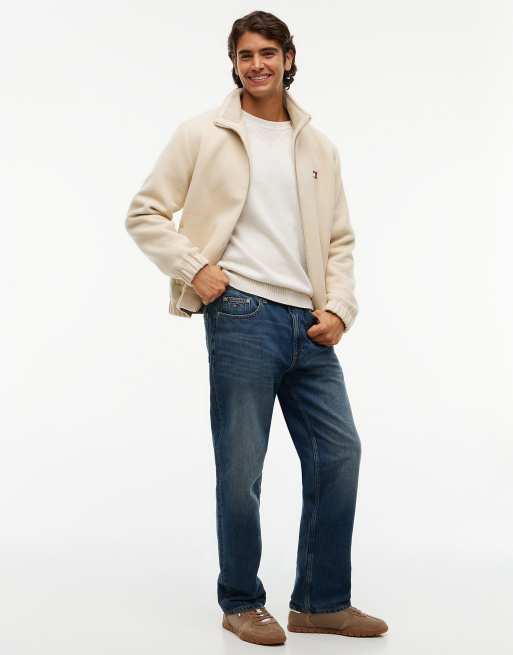 Tommy Jeans Sonny tapered leg whiskered jeans in denim dark, 3 of 7