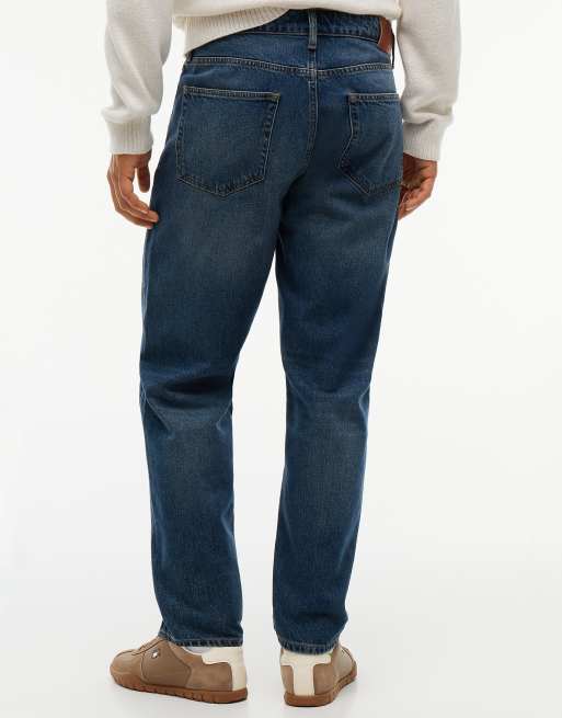 Tommy Jeans Sonny tapered leg whiskered jeans in denim dark, 6 of 7