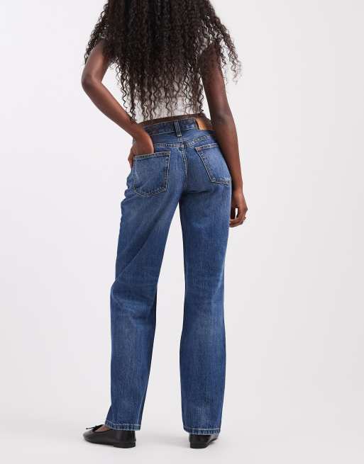 Tommy Jeans Sophie jean droit taille basse délavage moyen, 2 de 5