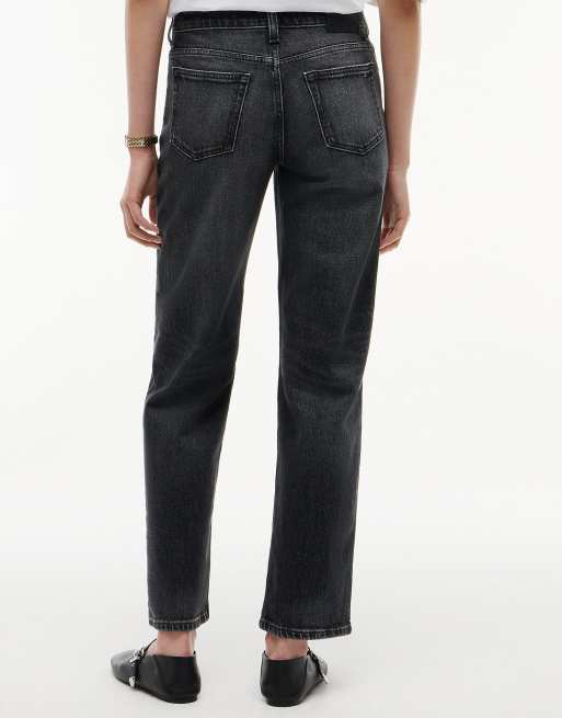 Tommy Jeans Sophie jean droit taille basse noir cendre, 6 de 7