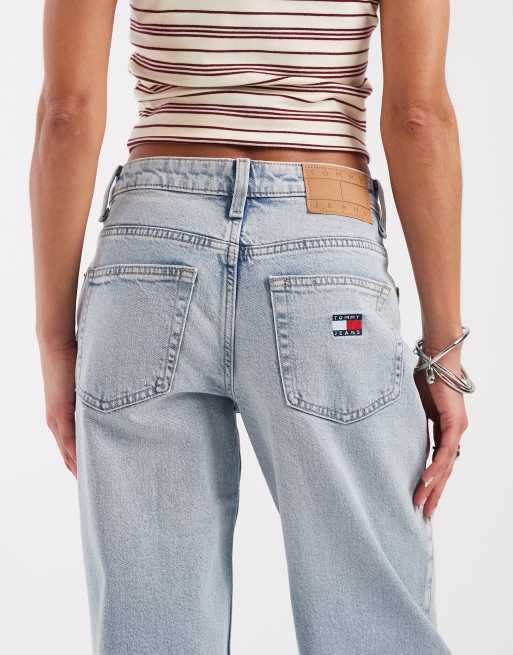 Tommy Jeans - Sophie - Jeans dritti a vita bassa lavaggio blu chiaro, 5 di 5