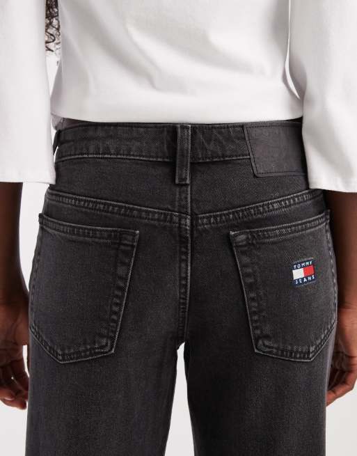 Tommy Jeans Sophie low rise straight fit jeans in black, 4 of 5