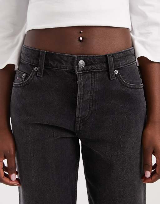 Tommy Jeans Sophie low rise straight fit jeans in black, 5 of 5