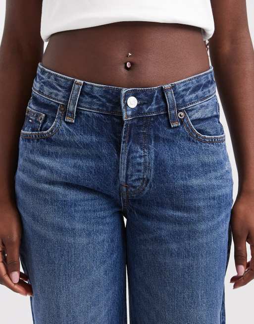 Tommy Jeans Sophie low rise straight fit jeans in mid wash, 5 of 5