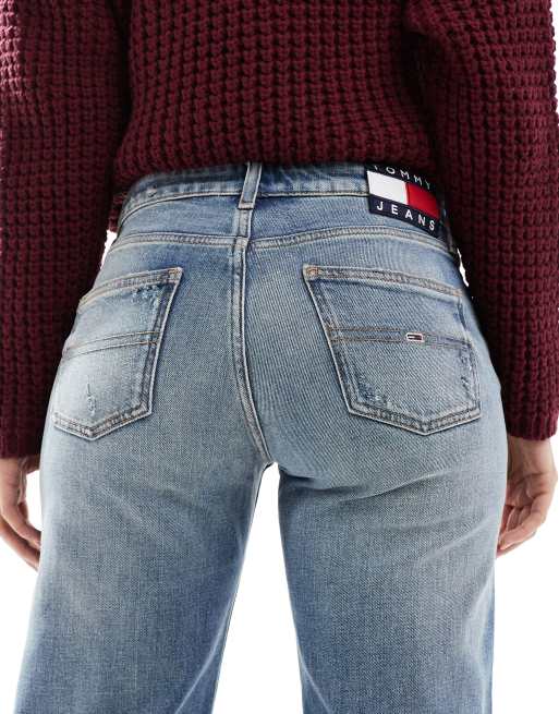 Tommy Jeans Sophie low rise straight jeans in mid wash, 5 of 5