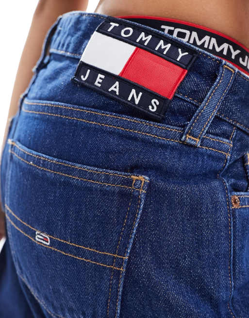 Tommy Jeans Sophie low rise straight leg jeans in dark wash, 2 of 5