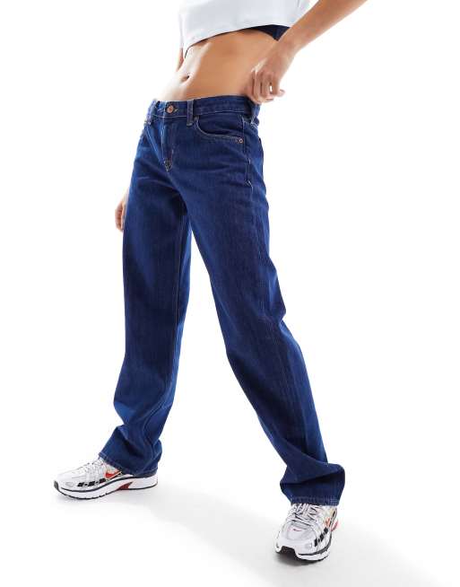 Tommy Jeans Sophie low rise straight leg jeans in dark wash, 5 of 5