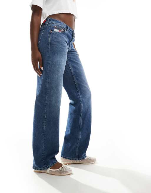 Tommy Jeans – Sophie – Tief sitzende Jeans in mittelblauer Waschung mit geradem Schnitt, 3 von 5