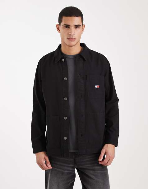 Tommy Jeans - Sort overskjorte med logomærke - view 1