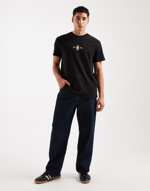Tommy Jeans - Sort T-shirt med blokprint, 2 af 5