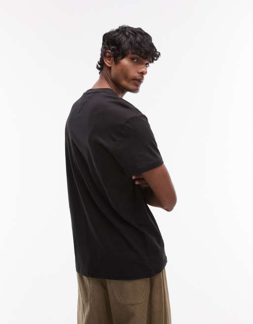 Tommy Jeans - Sort T-shirt med lineært logo, 2 af 4