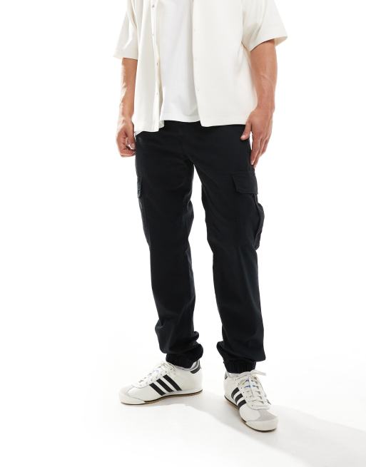 Tommy Jeans - Sorte cargobukser i ripstop