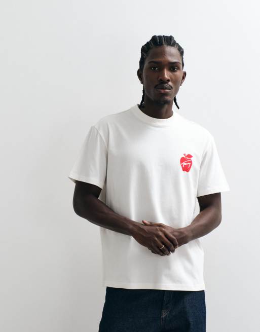 Tommy Jeans souvenir logo relaxed fit T-shirt in off white, 2 of 5