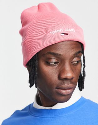 Tommy Jeans sport beanie in pink - ASOS Price Checker