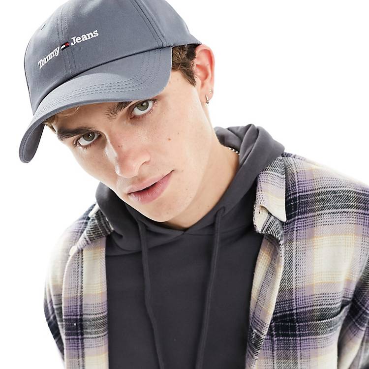 Tommy Jeans sport cap in dark gray | ASOS