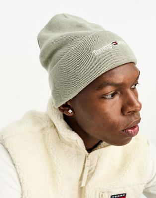 Tommy Jeans sport beanie hat in grey - ASOS Price Checker