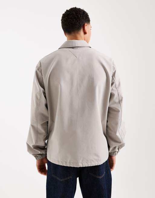 Tommy Jeans – Sportliche Hemdjacke in Stein, 3 von 5