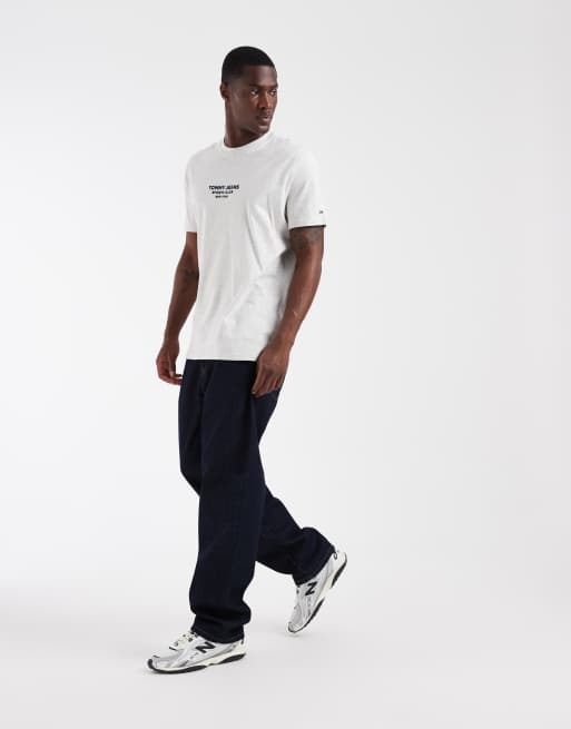 Tommy Jeans sports club T-shirt in light gray, 2 of 5
