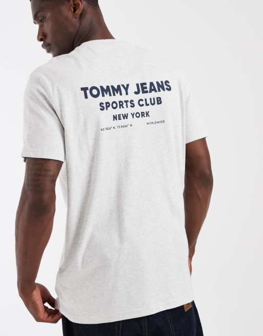 Tommy Jeans sports club t-shirt in light grey, 5 of 5