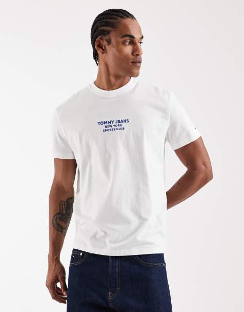 Tommy Jeans – Sports Club – Vit t-shirt - view 1