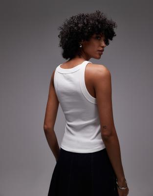 Tommy Jeans Star Logo Tank Top In White