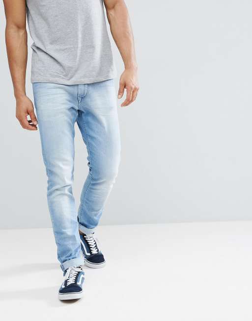 Jeans Steve Slim Tapered Jeans in Light |