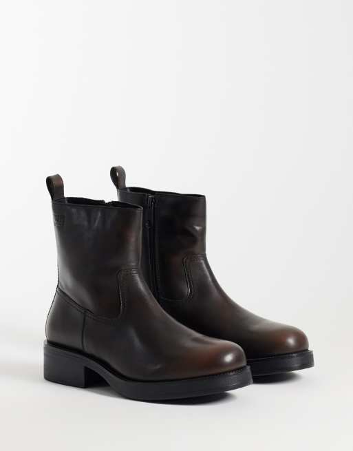 Tommy Jeans stivali biker premium in pelle neri, 2 di 4