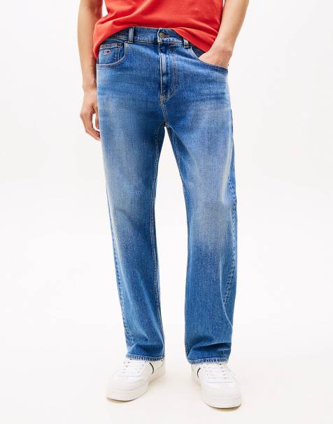 Tommy Jeans straight leg jeans In dark blue