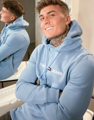tommy jeans hoodie blue