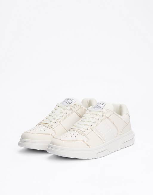 Tommy Jeans – Strukturierte Sneaker in Weiß