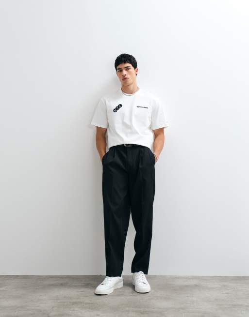 Tommy Jeans subway logo back graphic relaxed fit t-shirt in white, 3 of 5