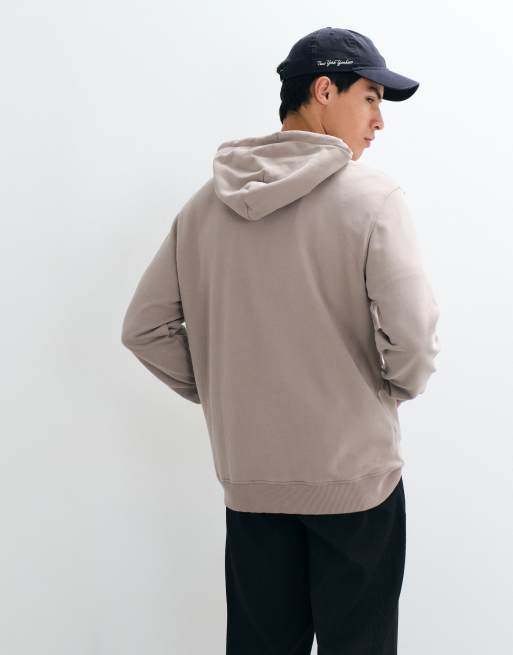Tommy Jeans subway logo hoodie in stone, 3 of 5