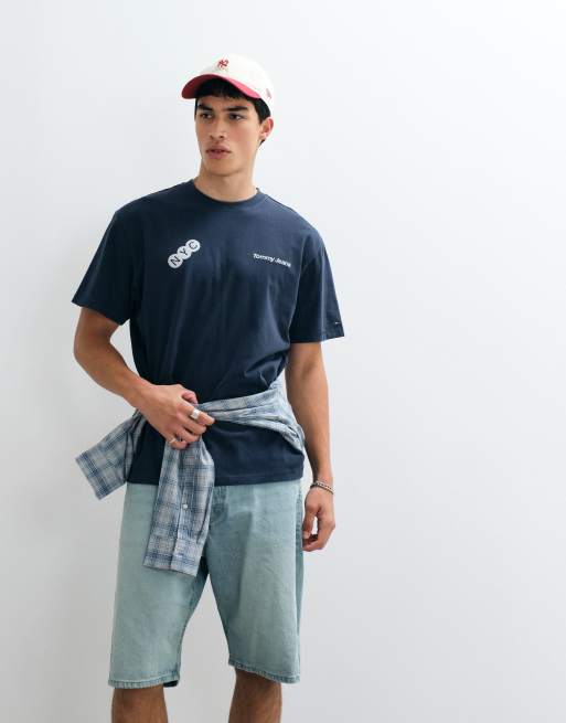 Tommy Jeans subway logo relaxed fit T-shirt in navy, 2 of 5