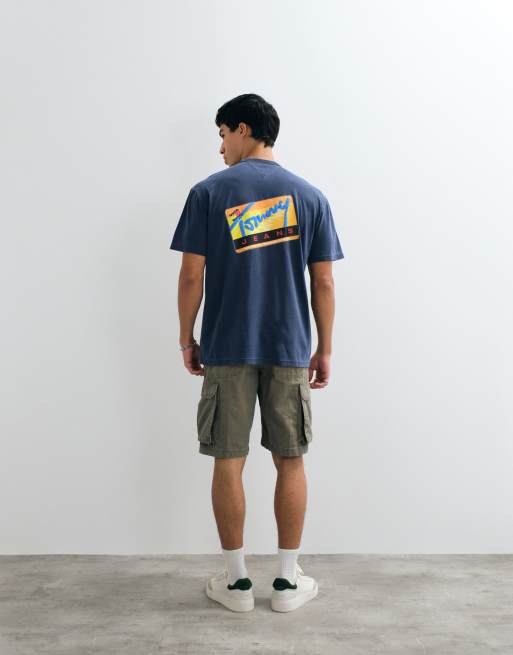 Tommy Jeans subway logo relaxed fit T-shirt in navy, 5 of 5