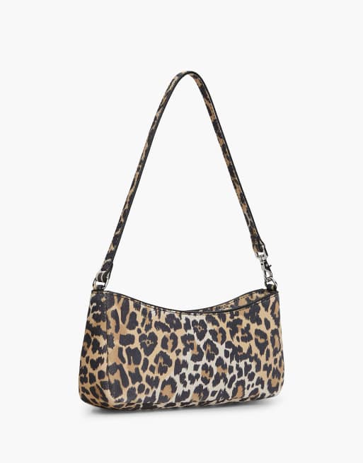 Tommy Jeans Suede leopard print shoulder bag in leopard suede, 3 of 5