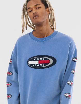 tommy blue sweatshirt