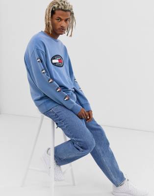 tommy jeans summer logo sweatshirt